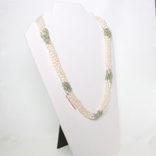 Load image into Gallery viewer, 670013-Aventurine-Cultured-Freshwater-Pearl-Twisted-Strand-Necklace