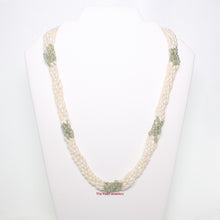 Load image into Gallery viewer, 670013-Aventurine-Cultured-Freshwater-Pearl-Twisted-Strand-Necklace