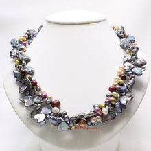 Load image into Gallery viewer, 6913279S19C-Peacock-Heart-Coin-Pearl-Twist-Unique-Design-Necklace