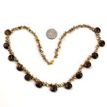 Load image into Gallery viewer, 6936039G26-Heart-Shaped-Tiger-Eye-Keshi-Pearl-Necklace