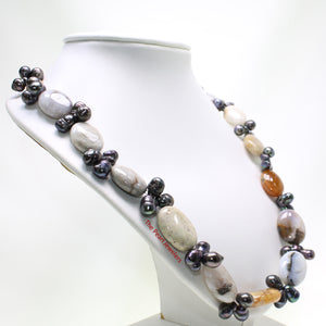 696025S23B-Baroque-Agate-Black-Freshwater-Pearl-Handcrafted-Necklace