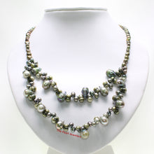 Load image into Gallery viewer, 696038S23B-Simple-Green-Baroque-Mixed-Size-Cultured-Pearl-Necklace