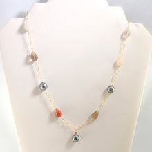 Load image into Gallery viewer, 6T00471B-Gemstone-Three-Baroque-Tahitian-Pearl-Handcrafted-Necklace