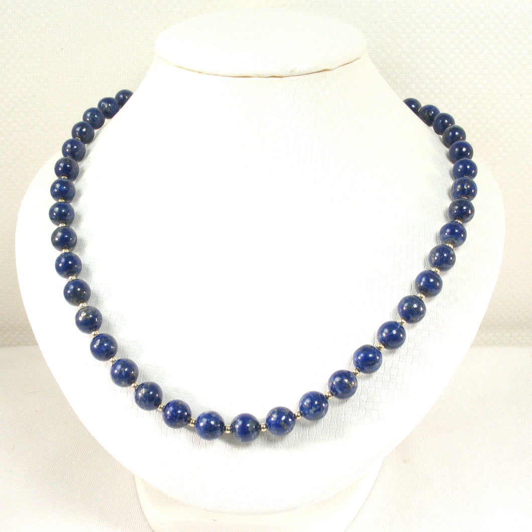 6T50407-34-Natural-Lapis-Lazuli-Beads-14k-YG-Beads-Clasp-Necklace