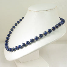 Load image into Gallery viewer, 6T50407-34-Natural-Lapis-Lazuli-Beads-14k-YG-Beads-Clasp-Necklace