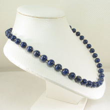 Load image into Gallery viewer, 6T50407-34-Natural-Lapis-Lazuli-Beads-14k-YG-Beads-Clasp-Necklace