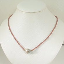 Load image into Gallery viewer, 6T50531-36-Garnet-14k-Yellow-Gold-Beads-Tahitian-Pearl-Necklaces
