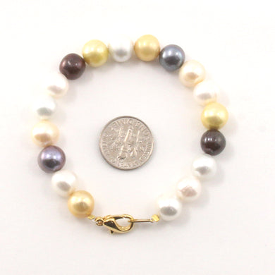 9–10mm Freshwater Multicolor Pearl Bracelet