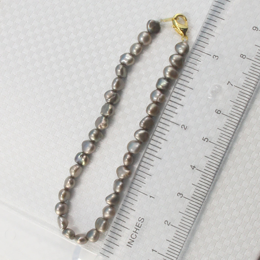 741035G26-Gray-Simple-Beautiful-Cute-Baroque-Pearls-Bracelet