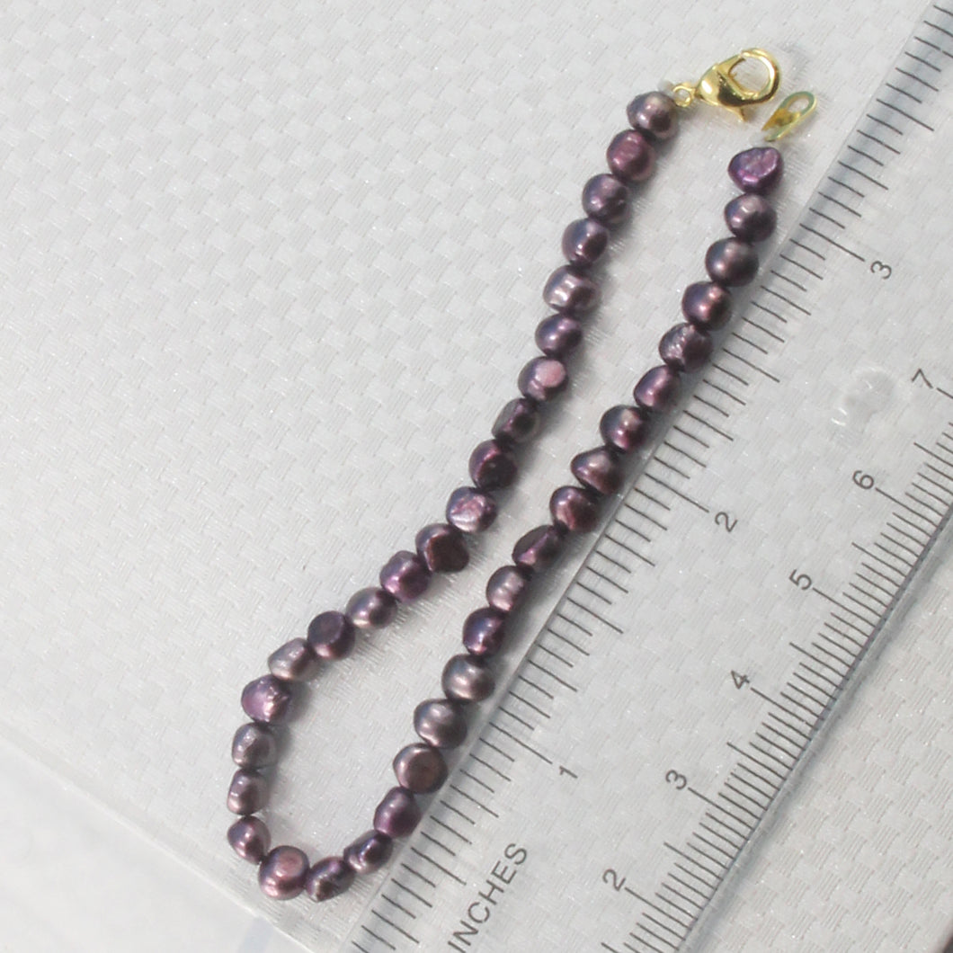 743477G26-Simple-Beautiful-Mini-Baroque-Purple-Pearls-Bracelet