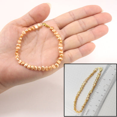 743625G26-Simple-Beautiful-Gloden-Mini-Baroque-Pearls-Bracelet