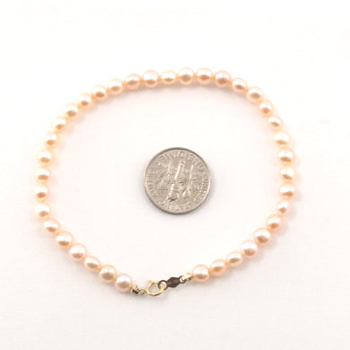 Pink Freshwater Pearl Strand Bracelet