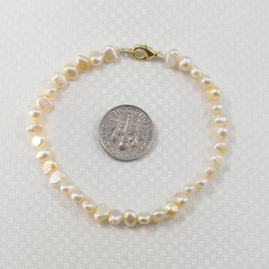 Beige Baby Baroque Freshwater Pearl Bracelet