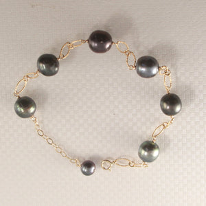 74T0403-Unique-Design-Bracelet-Handcrafted-of-14k-Gold-Filled-Black-Tahitian-Pearl