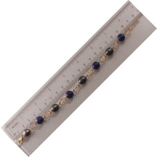 Load image into Gallery viewer, 74T0420-Lapis-Lazuli-Tahitian-Pearl-Handcrafted-Fancy-14k-Gold-Filled-Bracelet