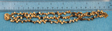 Load image into Gallery viewer, 7936035G33-Three-Strands-of-Golden-Green-Keshi-Pearl-Twisted-Bracelet