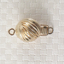 Load image into Gallery viewer, 800023-14k-Yellow-Gold-Corrugated-Twist-Bead-Clasp-for-Necklaces-Bracelets