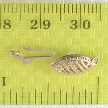 Load image into Gallery viewer, 800034-14k-Yellow-Solid-Gold-Marquise-Filigree-Fish-Hook-Safety-Clasp