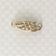 Load image into Gallery viewer, 800034C-14kt-Marquise-Filigree-Fish-Hook-Safety-Clasp-Close-Jump-Rings