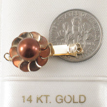 Load image into Gallery viewer, 800039D-14Kt-Gold-Closed-Jump-Rings-Chocolate-Cultured-Pearl-Clasp