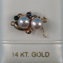 Load image into Gallery viewer, 800066C-Sapphire-Lavender-Cultured-Pearl-14K-Solid-Yellow-Gold-Clasp