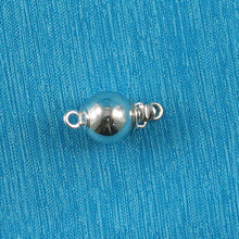Load image into Gallery viewer, 800076-14k-White-Gold-High-Polished-Smooth-Ball-Pearl-Bead-Clasp