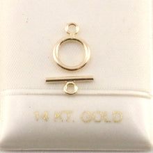 Load image into Gallery viewer, 800138-14K-Solid-Yellow-Gold-Toggle-Come-with-Bar-Clasp