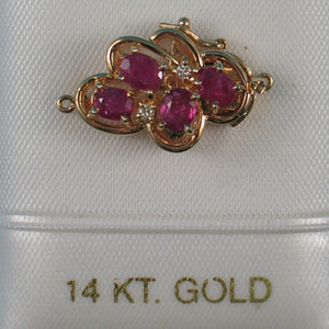 820003-14KT- Solid-Yellow-Gold-Genuine-Natural-Red-Ruby-Diamond-Clasp