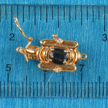 Load image into Gallery viewer, 820009-14Kt-Solid-Yellow-Gold-Genuine-Natural-Blue-Sapphire-Diamond-Clasp