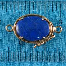 Load image into Gallery viewer, 830000-14KT-Solid-Yellow-Gold-Genuine-Natural-Blue-Lapis-Clasp