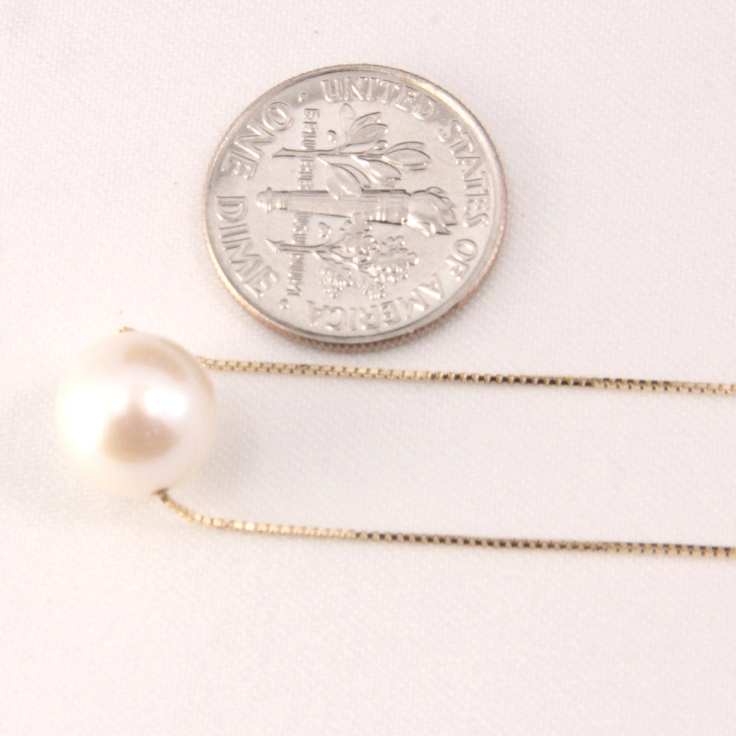 8500110-14K-Yellow-Gold-Box-Chain-White-Pearl-Necklace