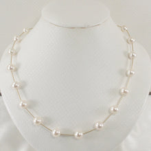 Load image into Gallery viewer, 8500130-White-Pearl-14kt-YG-Twist-Tubes-Necklace-Fit-Your-Personal-Style
