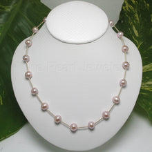 Load image into Gallery viewer, 8500134-Lavender-Cultured-Freashwater-Pearl-14kt-YG-Twist-Tubes-Necklace