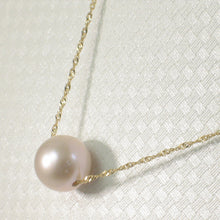 Load image into Gallery viewer, 8500172-AAA-Pink-Cultured-Pearl-Necklace-14k-Yellow-Gold-Chain