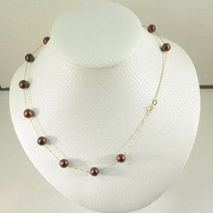 8501173-14k-YG-Chocolate-Pearl-Handcrafted-Tin-Cup-Necklace