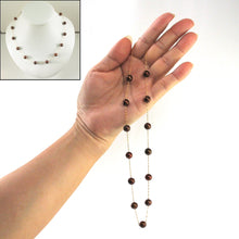 Load image into Gallery viewer, 8501173-14k-YG-Chocolate-Pearl-Handcrafted-Tin-Cup-Necklace