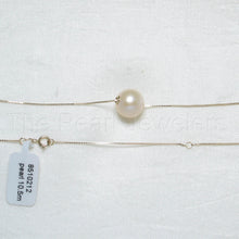 Load image into Gallery viewer, 8510212-AAA-Quality-Pink-Pearl-Be-Slide-on-14k-Yellow-Gold-Chain