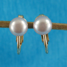 Load image into Gallery viewer, 9100022-14k-Yellow-Gold-Filled-Non-Pierced-Clip-On-Pink-Cultured-Pearl-Earrings