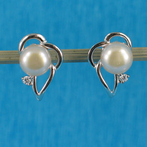 9100264-Solid-Silver-925-Pale-Lavender-Cultured-Pearl-Cubic-Zirconia-Post-Earrings