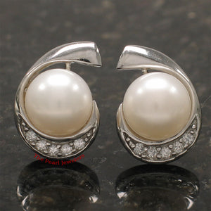 9100272-Sterling-Silver-Cubic-Zirconia-Pink-Freshwater-Cultured-Pearl-Earrings