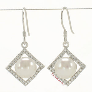 9100440-Beautiful-Rhombus-Solid-Silver-925-White-Cultured-Pearls-Hook-Earrings