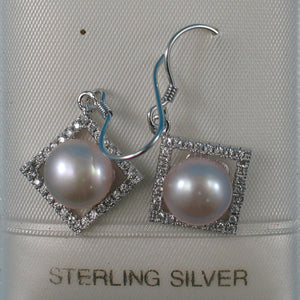 9100442-Beautiful-Rhombus-Solid-Silver-925-Lavender-Cultured-Pearls-Hook-Earrings