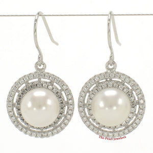 9100460-Double-Circles-Sterling-Silver-White-Cultured-Pearl-Hook-Earrings