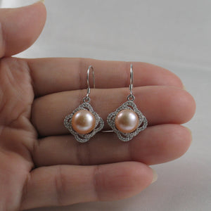 9100522-Beautiful-Pink-Pearls-Cubic-Zirconia-Solid-Silver-925-Hook-Earrings