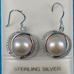 9100542-Unique-Sterling-Silver-Pink-Cultured-Pearls-Cubic-Zirconia-Earrings