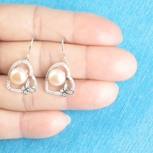 9100552-Sterling-Silver-Romantic-Heart-Butterfly-Pink-Pearls-Cubic-Zirconia-Earrings