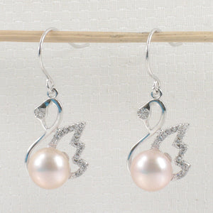 9100572-Beautiful-Pink-Pearls-Hook-Earrings-Solid-Silver-925-Cubic-Zirconia