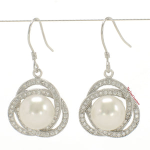 9100590-Beautiful-Sterling-Silver-Cubic-Zirconia-White-Pearls-Hook-Earrings