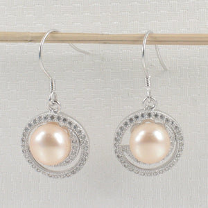 9100622-Sterling-Silver-Cubic-Zirconia-Well-Match-Pink-Pearls-Hook-Earrings