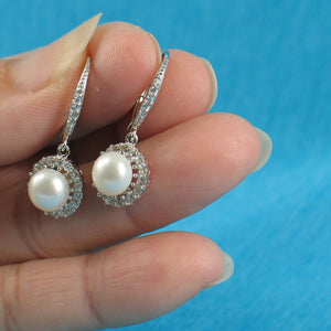 9100730-Beautiful-Solid-Silver-.925-White-Cultured-Pearls-Leverback-Earrings